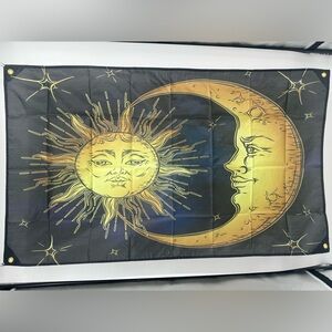 Sun And moon Flag/Banner 3x5 ft with 4 grommets